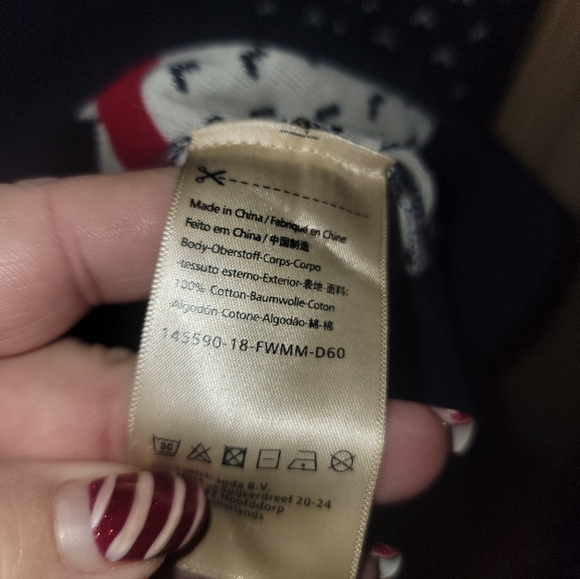 Mens Sz M Scotch And Soda Ski Sweater Cotton Red Navy - Picture 4 of 5